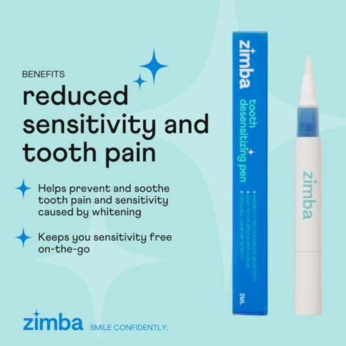 Image of Zimba Teeth Desensitizing Pen | Effective, Travel-Friendly Solution for Sensitive Teeth | Cruelty-Free and Enamel-Safe Formula for Instant Relief (1 Pen)