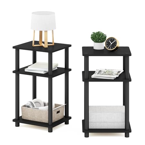image for Furinno Just 3-Tier Turn-N-Tube End Table / Side Table / Night Stand /
