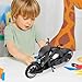BDTCTK 1:12 Compatible for Travertson V-rex Motorcycle Toy Car, Model Car, Collection and Decoration Gift Toy for Adults and Kids Boy Girl (Black)