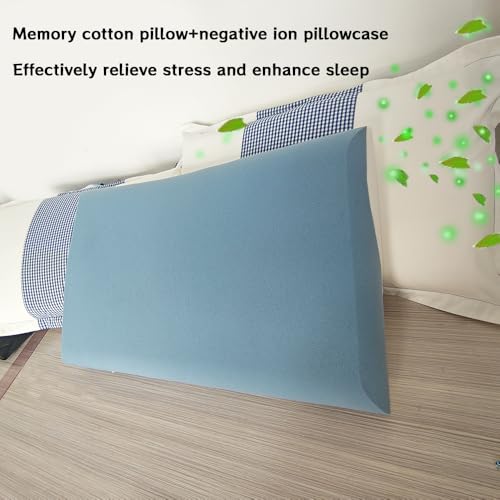 Almohada Espuma Viscoelástica 70x40x10 cm Azul miniatura 2