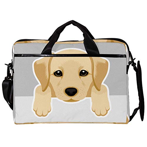 Sac bandoulière pour ordinateur portable 14 15 pouces motif Labrador