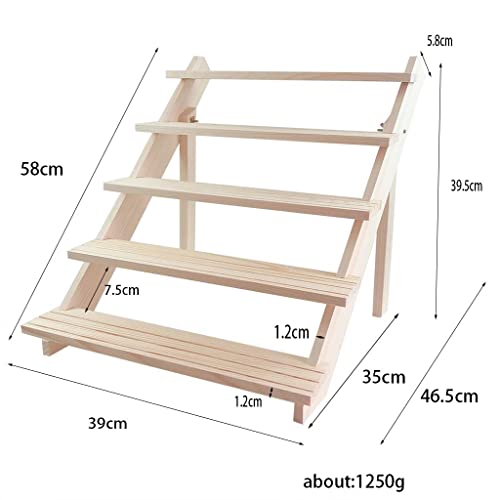 Loveindiy Wood Retail Jewelry Showcase Rack, Countertop Small Merchandise Display Stand For Earrings, Ring, Brooch, Necklace, Bracelet, Etc , 5 Tier #TOP3