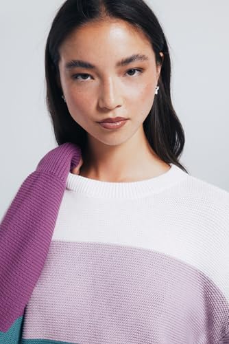 SPRINGFIELD Cotton Color Block Sweater Sudadera De Algodón