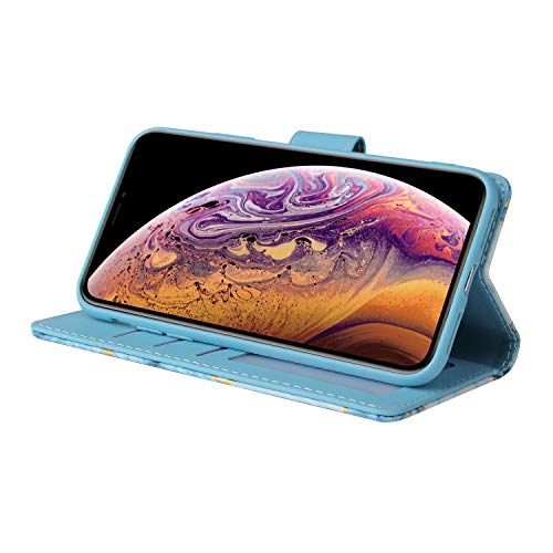 Coque iPhone Xs DLSQB US Bleu : étui de protection souple silicone