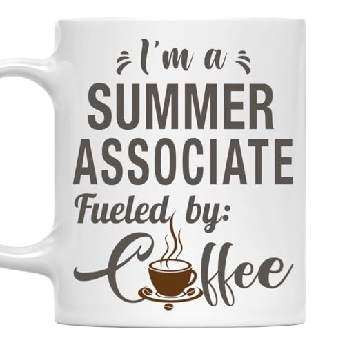 I'm a Summer Associate Mug, Fueled by Coffee Cup 11oz White Ceramic Gift