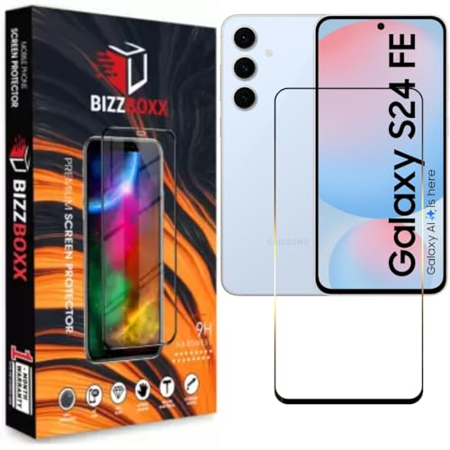 Image of Compatible With Samsung Galaxy S24 FE 5G Tempered Glass Screen Protector Guard With Precise Edges - High Definition, Easy Install, Anti-Fingerprint (Sam S24 FE) - Pack of 1