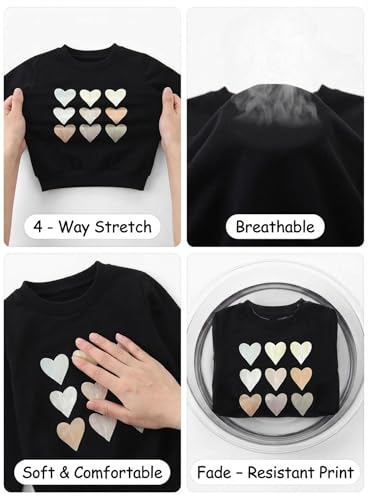 Image of Cute Toddler Girls Sweatsuit - Casual Heart Print Child Clothes Fall Outfit