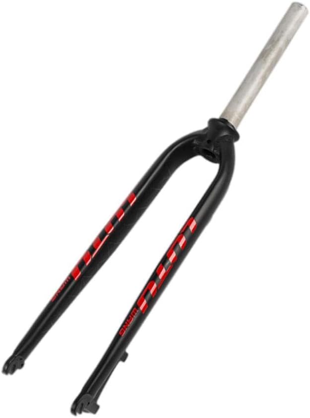weight Aluminum Alloy Mountain Bike Fork 26/27.5/29 Inch | High-Strength Straight Steerer | Post Mount Disc C Type Brakes | and Comfortable Ride | for Road Bike Enthusiasts | - Red Letters