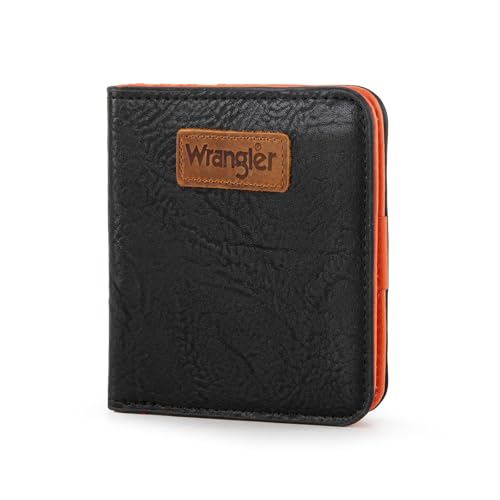 Montana West X Wrangler Small Wallet Woman Black Minimalist Wallets for Ladies Female with Rfid Lining and A Coin Purse