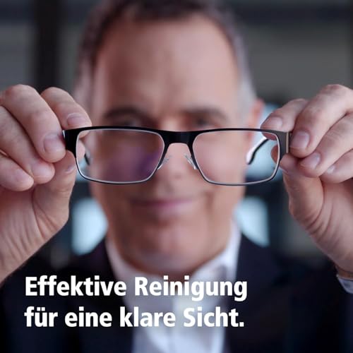 ZEISS Brillen-Reinigungst&uuml;cher antibakteriell 30 St&uuml;ck, schnell trocknende Rezeptur, entfernt Bakterien, Fingerabdr&uuml;cke, Schmutz, Staub & Fett, jedes Tuch einzeln verpackt