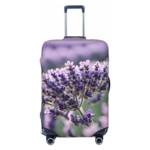 Lavender flower Luggage Covers For Suitcase Approved,Suitcase Cover Protector Fit 18-32 InchLuggage