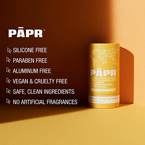 PAPR - Nature Powered, Clinically Proven, All Natural Deodorant in Zero Waste Paper Packaging (Bright Shiny Morning) - Image 3