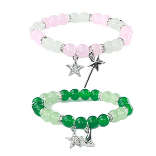 Volare Elphaba Galinda Friendship Matching Bracelets Witch Hat Magic wand BFF Bracelets Best Friend Bracelets for Fans Friends