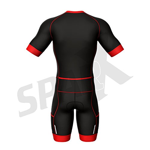 Image of Sparx Men Trisuit Competitor Triathlon Short Sleeve Aero Tri Suit Triathlon Suit