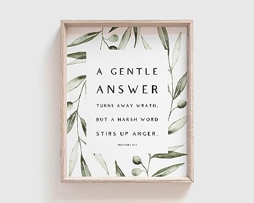 Proverbs 15:1, Niv, A Gentle Answer Turns Away Wrath But A Harsh Word Stirs Up Anger Proverbs 15:1 Niv
