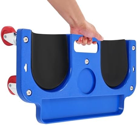 Movable Knee Dolly with Tool Tray – Rolling Knee Pad for Auto Repair & Gardening, Ergonomic Knee Cart for Comfort & Efficiency, Adjustable Height, Durable Design