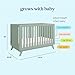 DaVinci Otto 3-in-1 Convertible Crib in Light Sage, GREENGUARD Gold Certified