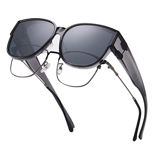 Duco Over Glasses Sunglasses For Men Women Sunglasses Fit Over Glasses Retro Round Wraparound Polarized Sun Glasses Dc8961 #TOP18