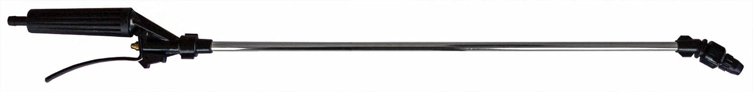 Fimco 5163100 (7771944) 29" Spray Trigger Gun with 19" Long Metal Extension, 30 Degree Offset Adjustable Pattern Tip (Cone To Straight Stream), 100 PSI Max, 3/8" Hose Shank Connection