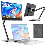 Dopesplay Portable Monitor, 15.6' FHD 1080P IPS Travel Monitor for Laptop, Foldable Stand & Carry Case Included, USB-C Screen Extender for Laptop Mac PC Phone Xbox PS4/5 Switch