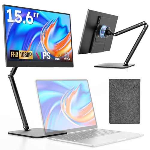 15.6 FHD Portable Monitor with Stand & Case