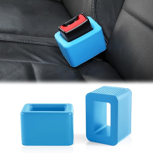 Amiss 2PCS Seat Belt Buckle Holder, Universal Silicone Rear Seat