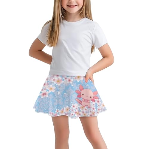 Girls Athletic Skort with Pocket 5-14 Years Sports Skirt Casual Daily Wear Outdoor Activities