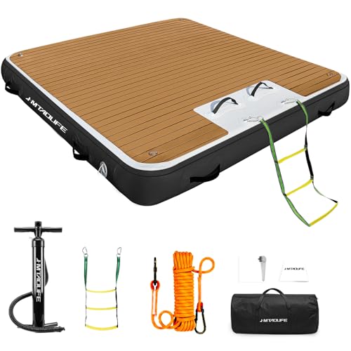 Inflatable Floating Dock with Detachable Ladder