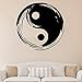 Adhesivo de pared de vinilo Yin Yang Yang para yoga, fitness, estudio, Yin Yang, impermeable, extraíble, decoración de vinilo para dormitorio, 30 x 30 cm