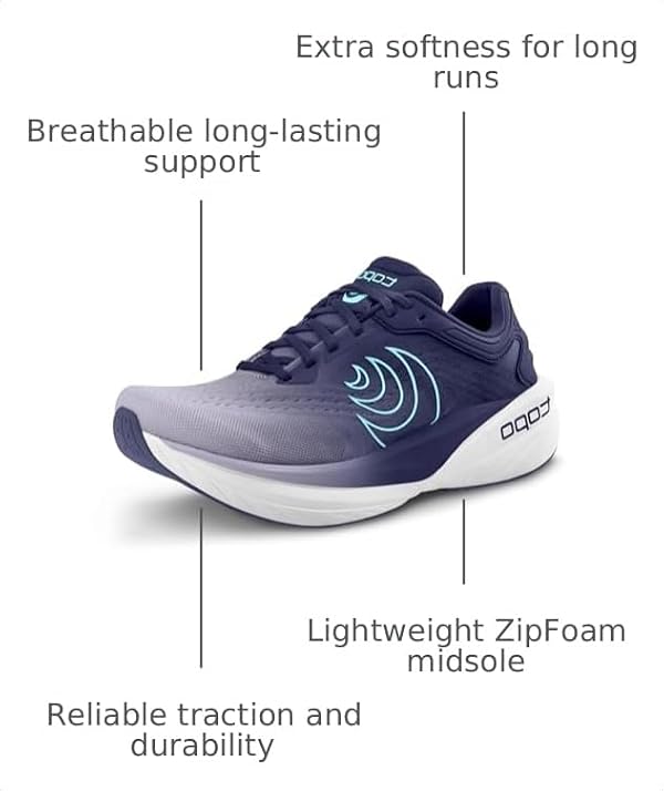 Topo Athletic Women's Phantom 4 Lightweight 5MM Drop Road Shoes Purple/Blue by Topo Athletic - Used condition - Image 3