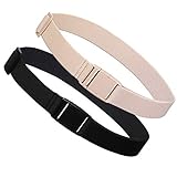 【Unsichtbarer Gürtel】- Werde diese unerwünschte Frontwulst los, die sperrige Gurte geben können, Das schlanke Design der No-Show-Schnalle liegt flach an der Taille, praktisch unsichtbar, ideal für Hosen und Röcke.