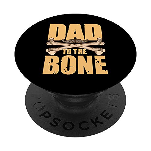 Dad To The Bone Funny Dad Pun Father's Day Joke PopSockets Supporto e Impugnatura per Smartphone e Tablet