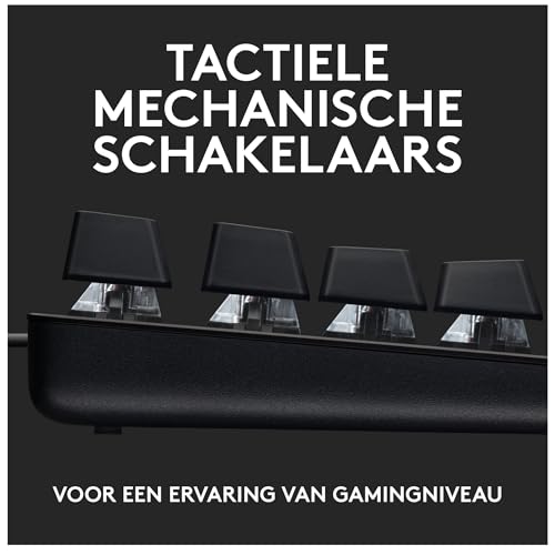 Logitech G413 SE Clavier Gaming Mécanique Grande Taille, Clavier US International QWERTY - Noir