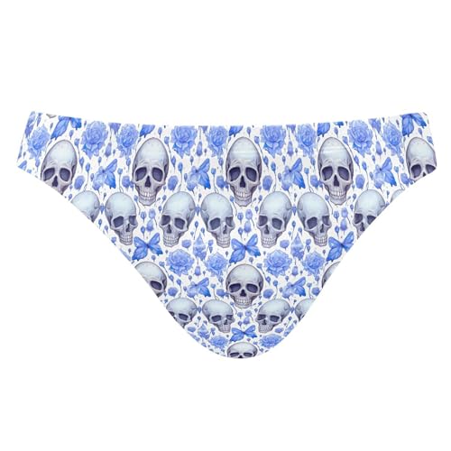 Skull Swim Briefs for Men Swimsuit Bikini Swimwear S A113304