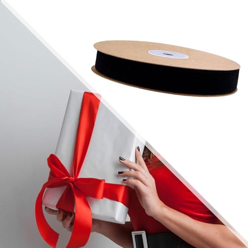 Colaxi Fita de veludo face única faça você mesmo fita decorativa fita de florista para costura convi