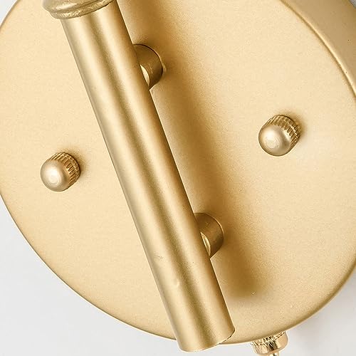 Aplique de pared con brazo oscilante ajustable e interruptor para lectura cómoda 6
