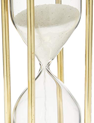 Itdc Brass Sand Timer Hourglass, 6 Inches Tall, Approx. 5 Minute, One Size, Yellow #TOP2
