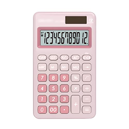 Calculadora de 12 dígitos solar soluciona fallos pantalla oficina