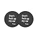 8sanlione Cup Holder Coasters, 2.75 Inch Non-Slip PVC Insert Coaster, Anti-Scratch Auto Cup Mats for Women Men, Vehicle Interior Accessories Universal for Car, SUV, Truck (D Black/2PCS), 2 Pack
