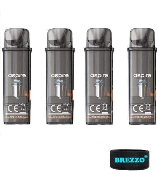 GoteK X 0.8 ohm Replacement Pods 2ml Pods (4 pcs) for Aspire GoteK X Kits, Gotek Pro, Gotek X3 and Gotek Nano Kits - No Nicotine