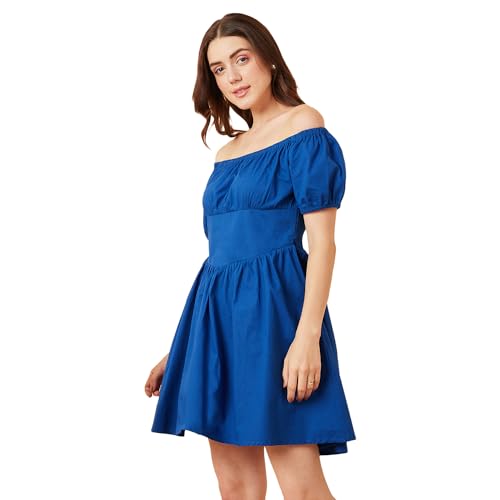 Image of Rare Women's Cotton Fit and Flare Above The Knee Dress