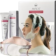 Chin Tightener Face Mask Toning Wrinkles Fine Lines Sagging Skin Neck Cream - V-Line face strap, Set