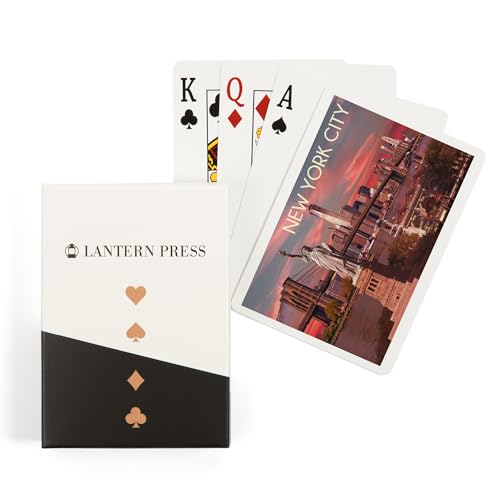 Baraja de cartas Poker Lantern Press Ellis Island