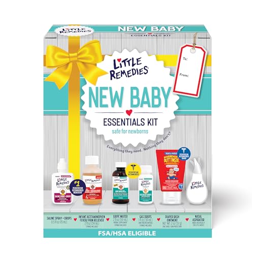 Product Image of the Little Remedies New Baby Essentials Kit with Saline Nasal Spray, Diaper Rash...