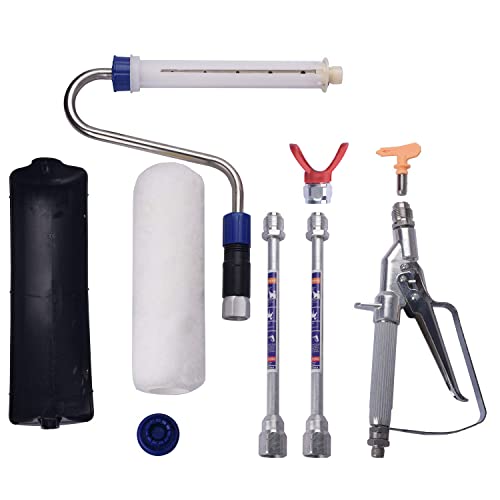 Dusichin Inner Feed Airless Paint Spray Roller Sprayer Gun High Pressure Wand Power Roller Extension Pole 9 Inches Inline Paint Conveyor Dus133 #TOP2