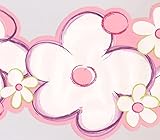 Concord Wallcoverings Wallpaper Border Baby Girl Pattern Flowers Petals for Nursery Room Daycare...