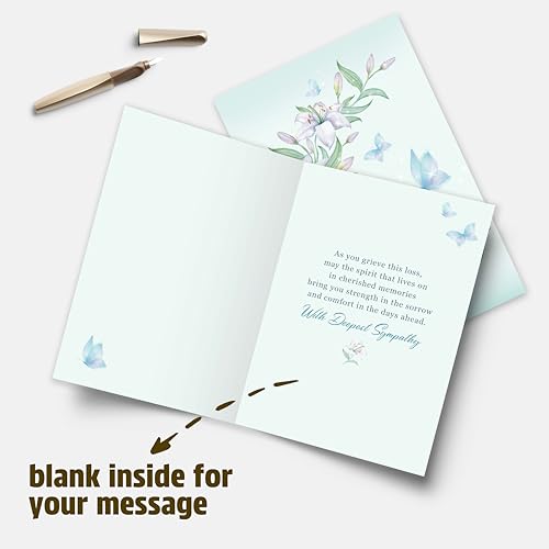 Image of Sympathy Card Gifts for Loss of Loved One, Sympathy Cards with Premium Envelope, Elegant Condolence Card Gift for Family or Friends