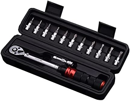 Edward Tools Harden Pro Bike 14 Drive Click Torque Wrench Set - 5 a 25 Nm - Juego de 13 PC para coche bicicleta mantenimiento de motocicleta - Hex