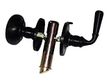 G&M Products Screen & Storm Door Lock Satin Black Anodized Aluminum