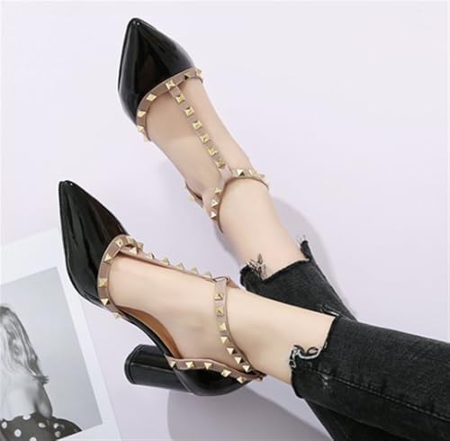 Women's Slingbacks Mid High Heels Pointy3